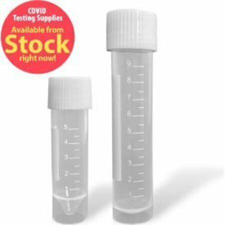 MTC BIO MTC Bio Transport Tube with Attached Screw Cap, Sterile, 5 ml, 1000 Pack C1811